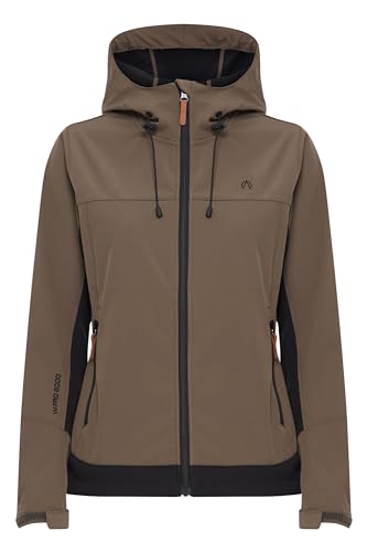 NORTH BEND NBRya Damen Softshell Jacke Funktionsjacke wasserdicht atmungsaktiv winddicht Wassersäule 8000mm W-PRO Wetterschutzsystem, Größe:40, Farbe:Tarmac (5056) von NORTH BEND
