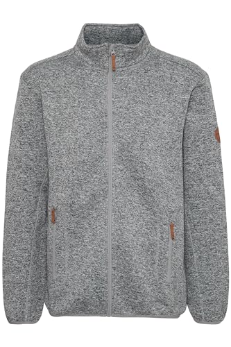 NORTH BEND NBSamo Fleecejacke atmungsaktiv modische Jacke mit Stehkragen, Größe:3XL, Farbe:Light Grey Melange (1005) von NORTH BEND