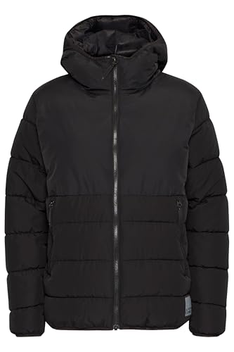 NORTH BEND NBSarena Damen Steppjacke Winterjacke Pufferjacke Outdoor wasserabweisend atmungsaktiv mit Kapuze TPU-Membran Reißverschlusstaschen, Größe:42, Farbe:Black (1001) von NORTH BEND