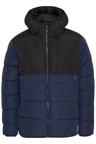 NORTH BEND NBSareno Herren Steppjacke Jacke Pufferjacke Outdoor atmungsaktiv wärmend wasserabweisend mit Kapuze TPU-Membran Reißverschlusstaschen, Größe:L, Farbe:Navy Blazer (2048) von NORTH BEND
