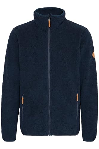 NORTH BEND NBSteve Herren Fleecejacke Jacke Übergangsjacke Outdoor Reißverschlusstaschen atmungsaktiv wärmend Kinnschutz elastische Ärmelbündchen, Größe:L, Farbe:Navy Blazer (2048) von NORTH BEND