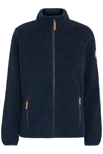NORTH BEND NBStine Damen Fleecejacke Jacke Übergangsjacke Outdoor weich warm bequem atmungsaktiv wärmend Kinnschutz elastische Ärmelbündchen elastischer Saum, Größe:42, Farbe:Navy Blazer (2048) von NORTH BEND