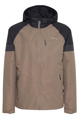 NORTH BEND NBTompkins Herren Outdoorjacke wasserdicht atmungsaktiv und winddicht mit Wassersäule 10000mm W-PRO Wetterschutzsystem, Größe:L, Farbe:Falcon (3033) von NORTH BEND