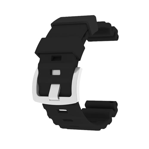 NORTH EDGE 24MM Männer Silikonarmband (schwarz) von NORTH EDGE