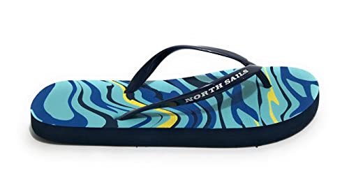 Flip Flop North Sails infradito Sandy Water 095 gomma blu/ multicolor US22NS09 39/40 von NORTH SAILS