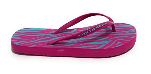 Flip Flop North Sails infradito Sandy zebra 094 gomma fuxia US22NS11 37/38 von NORTH SAILS