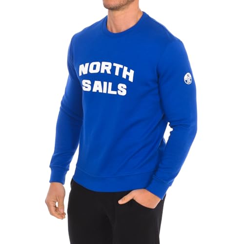 NORTH SAILS FELPA SENZA ZIP UOMO BLU von NORTH SAILS