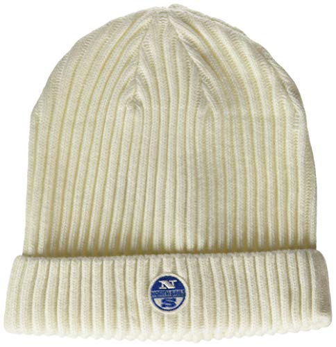 NORTH SAILS Herren Beanie in Mäusespeck Wolle Baumwollmischung Mit aufgedrehter Krempe - Schutz Bei Kaltem Wetter - Eine Größe von NORTH SAILS