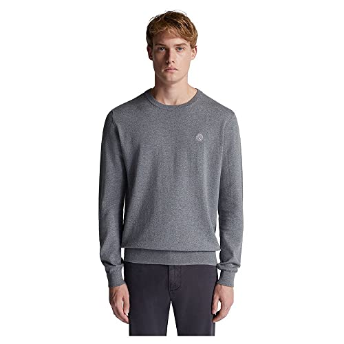 NORTH SAILS Herren Crewneck 12 GG Pullover, Medium Grey Melange, XL von NORTH SAILS