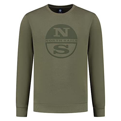North Sails Herren Crewneck Sweatshirt, Ivy Green, L von NORTH SAILS