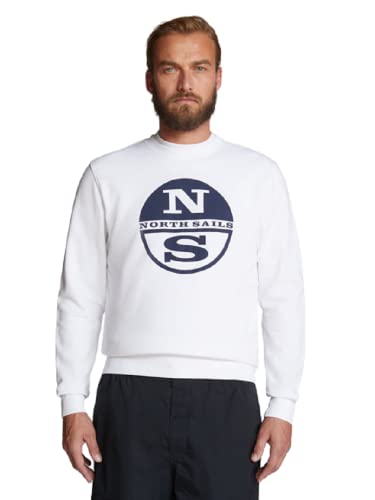 NORTH SAILS FELPA SENZA ZIP UOMO BIANCO von NORTH SAILS
