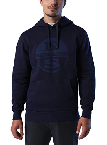 NORTH SAILS Herren Kapuzenpulli W/Graphic Kapuzenpullover, Marineblau, L von NORTH SAILS