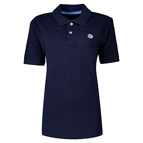 NORTH SAILS Herren Polohemd in Marineblau Leichtgewicht Baumwollpikee - Kurz Arm und Normale Passform - XXL von NORTH SAILS