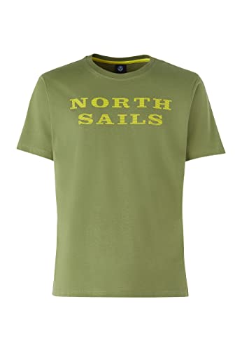 NORTH SAILS Herren S/S T-Shirt W/Graphic, Olive Green, XL von NORTH SAILS