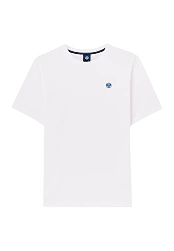 NORTH SAILS Herren S/S T-Shirt W/Logo, weiß, 58 von NORTH SAILS