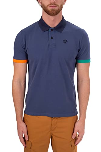 NORTH SAILS - Men's regular polo shirt with colorblock details - Size 3XL von NORTH SAILS