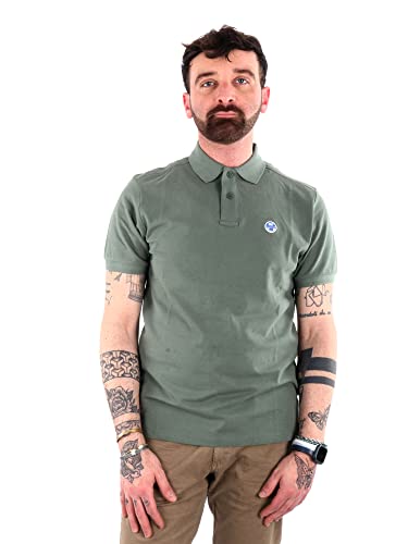 NORTH SAILS SS Polo W/Logo für Herren, Grün (Military Green), XL von NORTH SAILS