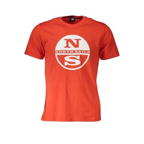 NORTH SAILS T-SHIRT MANICHE CORTE UOMO ROSSO von NORTH SAILS