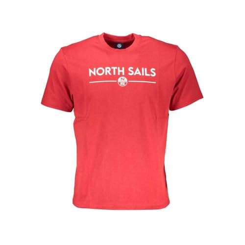 NORTH SAILS T-SHIRT MANICHE CORTE UOMO ROSSO von NORTH SAILS