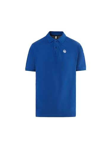 North Sails Herren-Poloshirt aus Baumwoll-Piqué mit kurzen Ärmeln - Regular Fit, Ozeanblau, XL von NORTH SAILS