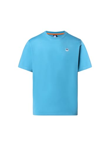 North Sails Herren T-Shirt aus Baumwolljersey mit kurzen Ärmeln - Regular Fit, Niagara, Large von NORTH SAILS