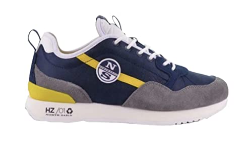 Scarpe NORTH SAILS sneaker Horizon JET 024 suede/ nylon blu navy/ yellow US23NS04 45 von NORTH SAILS