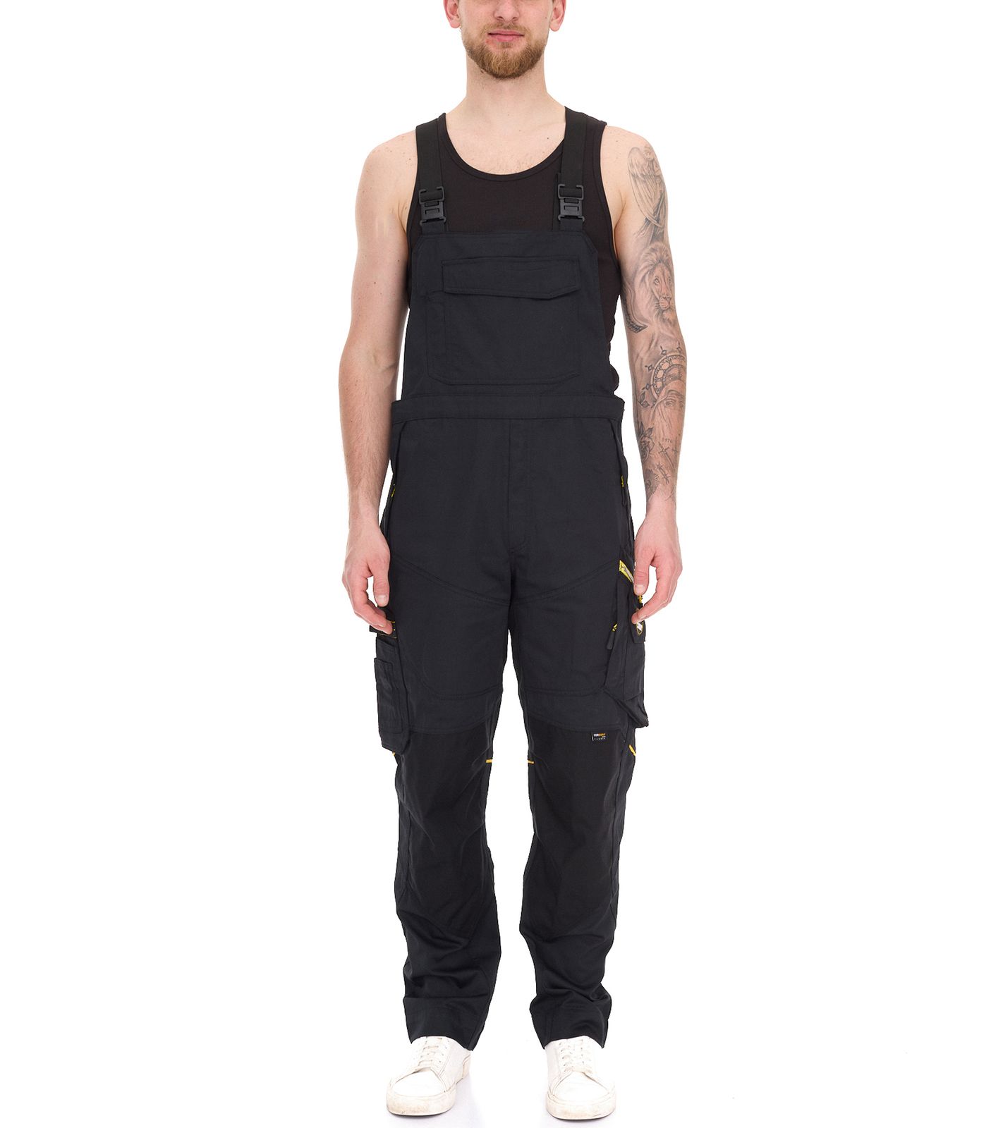 NORTHERN COUNTRY Latzhose mit Baumwollanteil Herren Arbeits-Hose mit vielen Fächern Workwear 37020769 Schwarz von NORTHERN COUNTRY