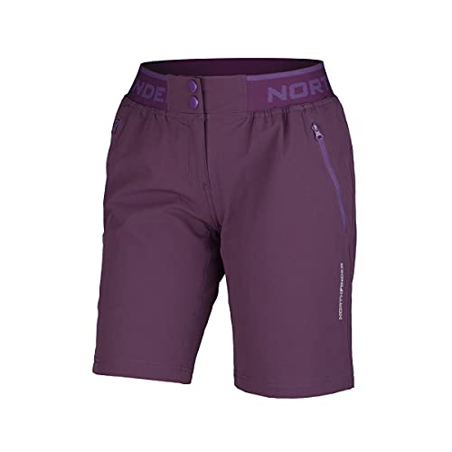 NORTHFINDER Damen Stretch Shorts Mikayla Ideal für alle Outdoor-Aktivitäten, Trekking, Expedition, Reisen, Camping, Extreme Atmungsaktivität und Komfort - lila - 3XL von NORTHFINDER