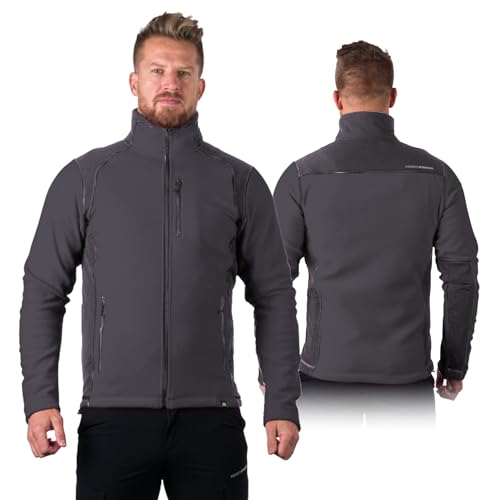 NORTHFINDER Fleece Pullover Herren MISSION | Warme Fleecejacke Herren mit einer Material verwendeten Antipilling- Technologie | Perfekt geeignet als Arbeitspullover herren von NORTHFINDER