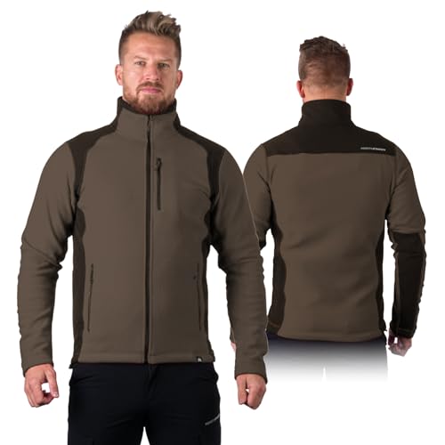 NORTHFINDER Fleece Pullover Herren Mission | Warme Fleecejacke Herren mit Einer Material verwendeten Antipilling- Technologie | Perfekt geeignet als Arbeitspullover Herren (Tarmac XXL) von NORTHFINDER