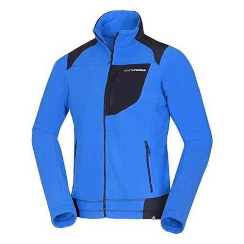 NORTHFINDER Fleecejacke Herren SALVATORE mit Reißverschluss | Fleece Pullover Herren mit einer schnell trocknenden Material | Hydrophile Oberfläche absorbiert Schweiß | Perfekt für Sport von NORTHFINDER