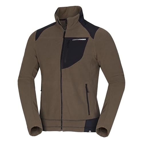 NORTHFINDER Fleecejacke Herren SALVATORE mit Reißverschluss | Fleece Pullover Herren mit einer schnell trocknenden Material | Hydrophile Oberfläche absorbiert Schweiß | Perfekt für Sport von NORTHFINDER