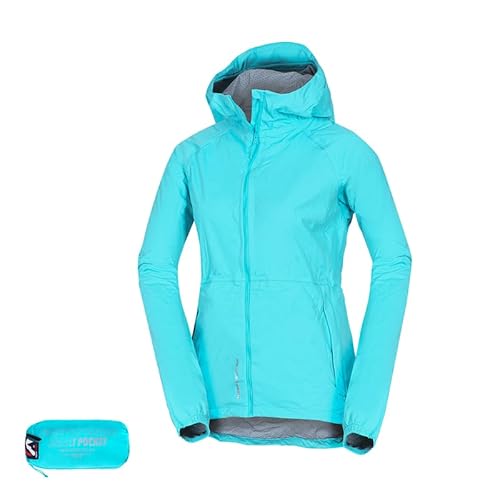 NORTHFINDER Regenjacke Damen Wasserdicht 10 000 mm, ultraleichte Fahrradjacke Atmungsaktiv, Faltbare Windjacke NORTHKITPRO1 von NORTHFINDER