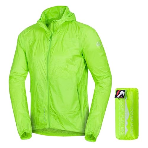 NORTHFINDER Regenjacke Herren, ultraleichte Fahrradjacke Wasserdicht Atmungsaktiv 5000 mm, Faltbare Windjacke, Regenjacken, Funktionsjacke, Windbreaker NORTHCOVER von NORTHFINDER
