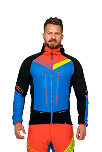 NORTHFINDER Skitourenjacke Herren SOLISKO | SKIALP POLARTEC® | Leichte Männer Winterjacke geeignet für aktives Skitourengehen und intensives Wandern im Winter | Perfekt Hybrid Jacke herren von NORTHFINDER