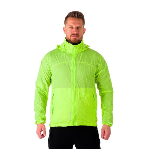 NORTHFINDER Ultraleichte Regenjacke Herren Wasserdicht Atmungsaktiv | Fahrrad Regenjacke Herren Laufjacke Ultraleicht | Windjacke Regenjacke Zusammenfaltbar | Packable Rain Jacket Green XL von NORTHFINDER