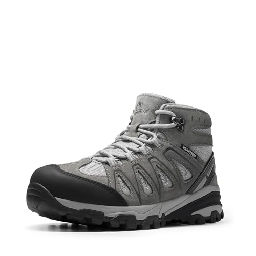 NORTIV 8 Adventurer Trekking-& Wanderhalbschuhe für Damen -Atmungsaktive Bequeme Damenstiefel,Size 40.5,Hellgrau,SNHB211W von NORTIV 8