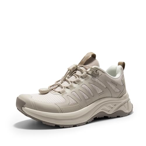 NORTIV 8 Wanderschuhe Damen Leichte Schnellschnürung Outdoor Trekking Schuhe für Camping und Freizeit,Size 37,Khaki,SNHS242W von NORTIV 8