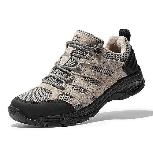 NORTIV 8 Damen Wanderschuhe rutschfest Outdoorschuhe Trekkingschuhe Atmungsaktiv Hiking Wanderhalbschuhe Wander Schuhe,Size 36,Grau/Hellblau 1,SNHS222W von NORTIV 8