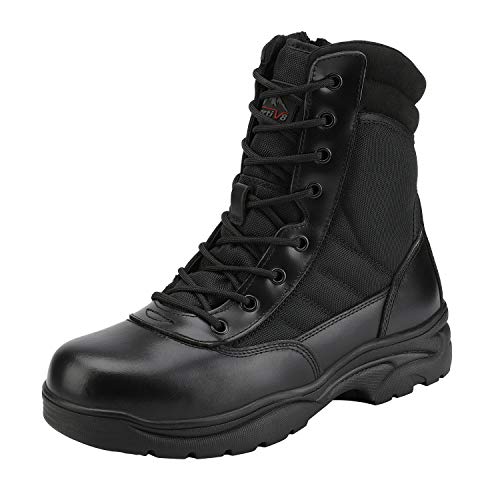 NORTIV 8 Security Tactical Einsatzstiefel Boot Zipper SCHWARZ TROOPER Größe 42EU/9US von NORTIV 8