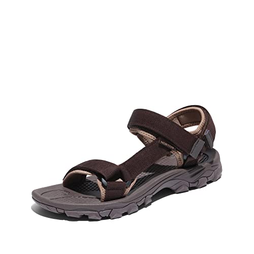 NORTIV 8 Herren Sommersandalen für Wandern Sport Outdoor Sandalen lässige Sommer Strandsandalen,Size 41,Braun,LANGDO-2-E von NORTIV 8