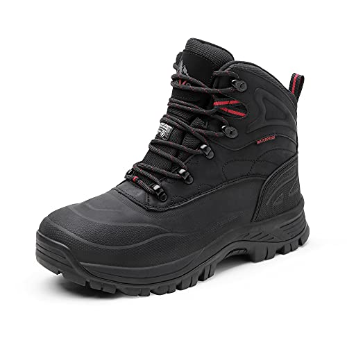 NORTIV 8 Herren Snow Winter Isolierte wasserdichte Outdoor-Stiefel,Size 41,Schwarz,A0014 von NORTIV 8