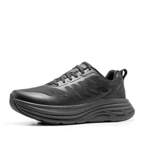 NORTIV 8 Herren Turnschuhe Trainer Running Schuhe Sportschuhe Wanderschuhe Freihändig Leichtgewichts Atmungsaktiv Sneaker,Size 46,Alles Schwarz,SNWS245M von NORTIV 8