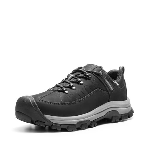 NORTIV 8 Herren Wanderschuhe Low Top Leichte Outdoor Trekking Camping Kletterschuhe Bergsteigen Klettern Wandern Schuhe,Size 46,Schwarz,NMUMHI2501 von NORTIV 8