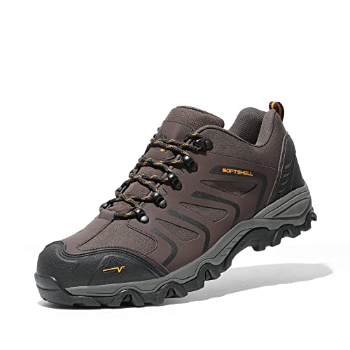 NORTIV 8 Herren Wanderschuhe Trekkingschuhe Outdoorschuhe Wasserdicht Hiking Shoes Kletterschuhe Bergsteigen Klettern Wandern Schuhe BRAUN/SCHWARZ/BRAUN 160448_Low-E Größe 45 (EUR) von NORTIV 8