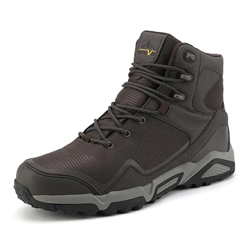 NORTIV 8 Herren-Wanderstiefel, wasserdichte Outdoor-Trekkingstiefel,Size 44,Braun,JS19005M von NORTIV 8