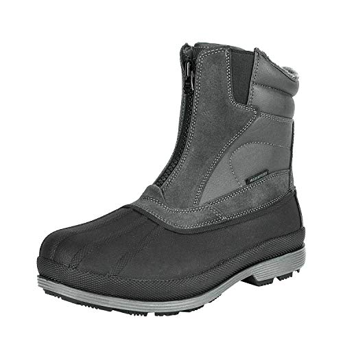 NORTIV 8 Herren Winterstiefel Wasserdicht Warm Gefüttert Winterschuhe Outdoor Schneestiefel Trekking Wanderschuhe,Size 39,Grau/Schwarz,170410 von NORTIV 8