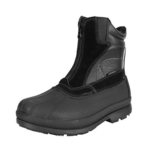 NORTIV 8 Herren Winterstiefel Wasserdicht Warm Gefüttert Winterschuhe Outdoor Schneestiefel Trekking Wanderschuhe,Size 42,Schwarz,170410 von NORTIV 8