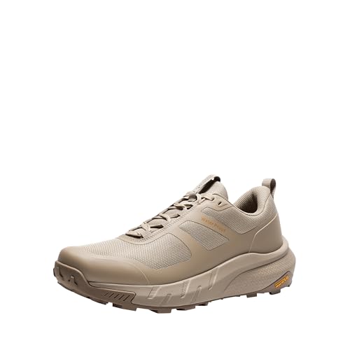 NORTIV 8 Herren wasserdichte Wanderschuhe Low Top Leichte Outdoor Trekking Camping Trail Wanderschuhe,Size 42,Sand,NMUMHI2505 von NORTIV 8
