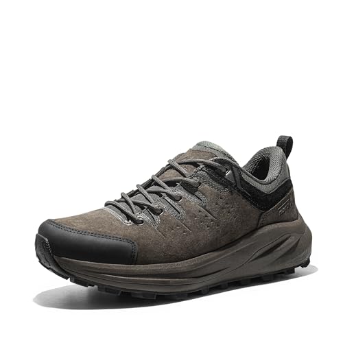 NORTIV 8 Herren wasserdichte Trekking Wanderschuhe Low Top Leichte Outdoor Camping Trail Hiking Schuhe,Size 46,Braun,SNHS243M von NORTIV 8